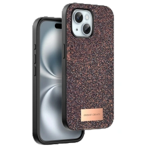 Onegif iPhone 15 Plus Bright Simli Kapak - Derin Mor