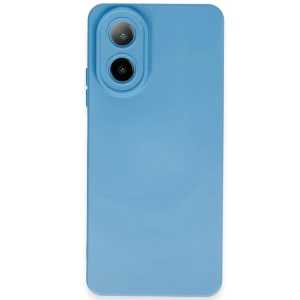 Oppo A38 Kılıf Nano içi Kadife Silikon - Mavi