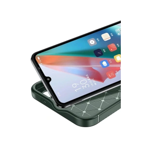 Oppo A60 Kılıf Auto Focus Karbon Kapak - Koyu Yeşil