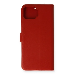 Oppo A73 Kılıf Trend S Plus Kapaklı Kılıf - Kırmızı