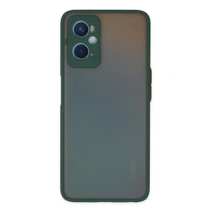 Oppo A96 Kılıf Montreal Silikon Kapak - Yeşil