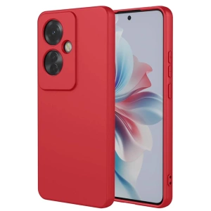 Oppo Reno 11F Kılıf First Silikon - Kırmızı