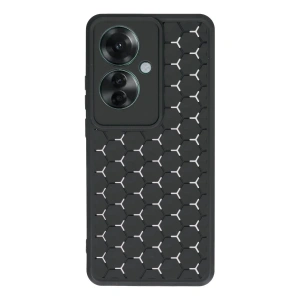 Oppo Reno 11F Kılıf Petek Silikon Kapak - Siyah