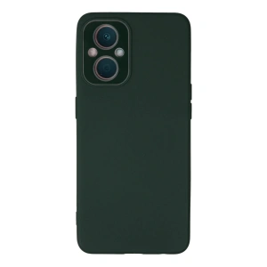 Oppo Reno 7 Lite Kılıf Lansman Glass Kapak - Koyu Yeşil