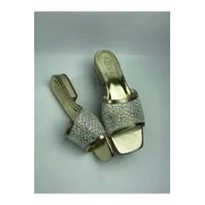 Ortu Gold Cilt İşlemeli Terlik