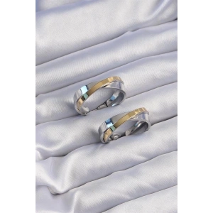 Pirinç Gold Gümüş Renkli Halka Küpe