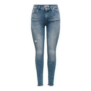 Püsküllü Paça Slim Fit Yüksek Bel Kadın Kot Pantolon