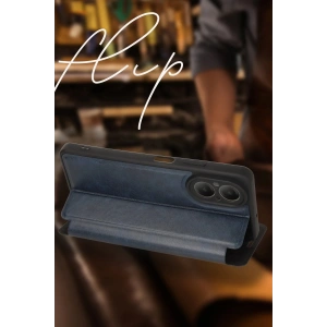 Realme 12 Lite Kılıf Flip Cover - Koyu Yeşil