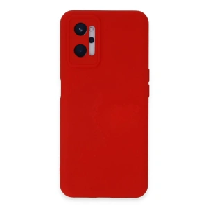 Realme 9i 4G Kılıf Nano içi Kadife Silikon - Kırmızı