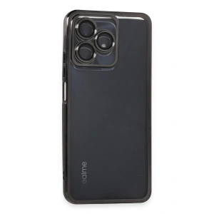 Realme C53 Kılıf Lensli Silikon - Siyah