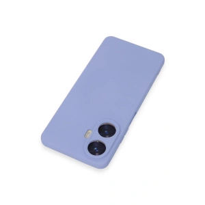 Realme C55 Kılıf Nano içi Kadife Silikon - Lila