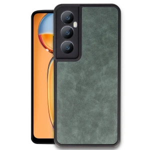 Realme C65 Kılıf Aras Deri Kapak - Koyu Yeşil