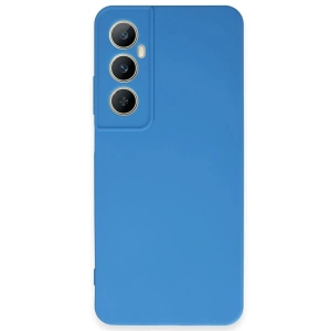 Realme C65 Kılıf First Silikon - Mavi