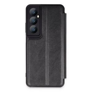 Realme C65 Kılıf Flip Cover - Siyah