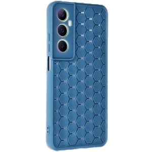 Realme C65 Kılıf Petek Silikon Kapak - Mavi