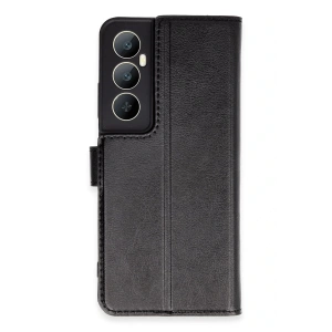 Realme C65 Kılıf Trend S Plus Kapaklı Kılıf - Siyah