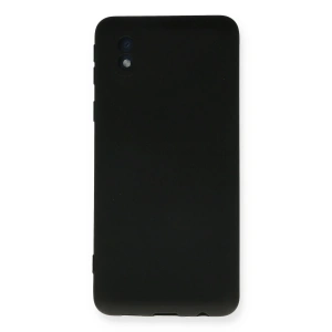 Samsung Galaxy A01 Core Kılıf Nano içi Kadife Silikon - Siyah