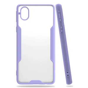 Samsung Galaxy A01 Core Kılıf Platin Silikon - Lila