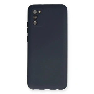 Samsung Galaxy A02S Kılıf Nano içi Kadife Silikon - Lacivert