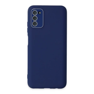 Samsung Galaxy A03S Kılıf Lansman Glass Kapak - Sky Blue