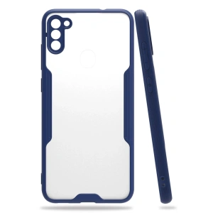 Samsung Galaxy A11 Kılıf Platin Silikon - Lacivert