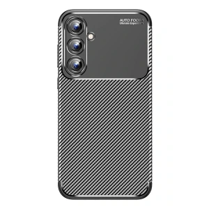 Samsung Galaxy A15 4G Kılıf Auto Focus Karbon Kapak - Siyah