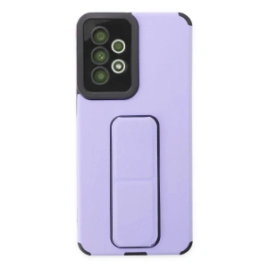 Samsung Galaxy A33 5G Kılıf Mega Standlı Silikon - Lila