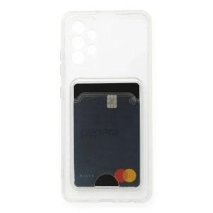 Samsung Galaxy A73 5G Kılıf Kart Şeffaf Silikon - Şeffaf