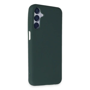 Samsung Galaxy M15 Kılıf First Silikon - Koyu Yeşil