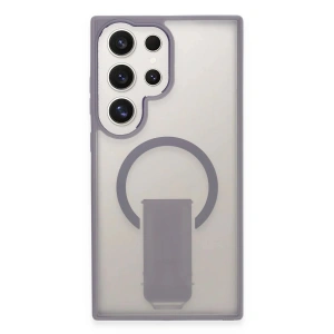 Samsung Galaxy S23 Ultra Tork Magsafe Standlı Kapak - Lila