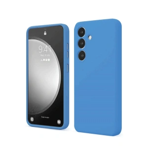 Samsung Galaxy S24 FE Kılıf First Silikon - Mavi