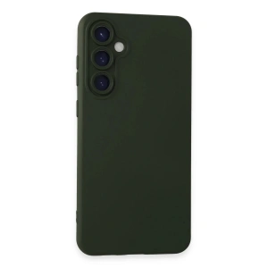 Samsung Galaxy S24 Plus Kılıf Nano içi Kadife Silikon - Koyu Yeşil