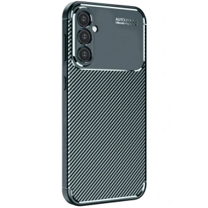 Samsung Galaxy S25 Plus Kılıf Auto Focus Karbon Kapak - Koyu Yeşil