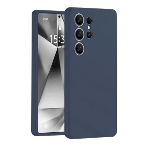 Samsung Galaxy S25 Ultra Kılıf Nano içi Kadife Silikon - Lacivert