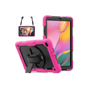 Samsung Galaxy T510 Tab A 10.1 Kılıf Pars Tablet Kapak - Pembe