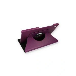 Samsung Galaxy X200 Tab A8 10.5 Kılıf 360 Tablet Deri Kılıf - Mürdüm