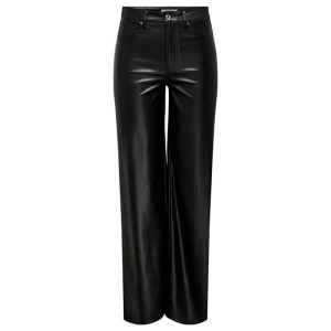 Straight Fit Deri Pantolon  SIYAH