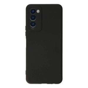 Tecno Camon 18 Kılıf Nano içi Kadife Silikon - Siyah