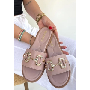 Toha Pudra Cilt Tokalı Terlik