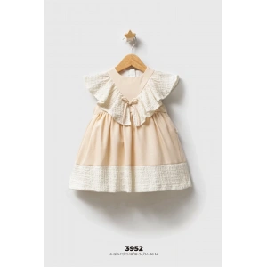 Tongs Baby Bebek Elbise 3952 Bej