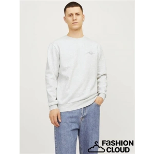 Üç İplik Küçük Baskılı Erkek Sweatshirt