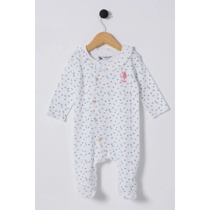 U.s Polo Bebek Tulum Usb2435 Beyaz-mavi