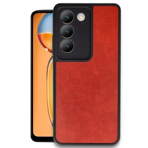 Vivo V30 Lite 4G Kılıf Aras Deri Kapak - Kırmızı