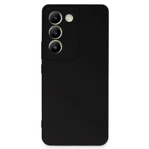 Vivo V30 Lite 4G Kılıf First Silikon - Siyah