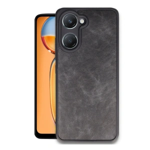 Vivo Y18 Kılıf Aras Deri Kapak - Siyah