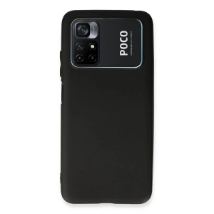 Xiaomi Poco M4 Pro 4G Kılıf First Silikon - Siyah