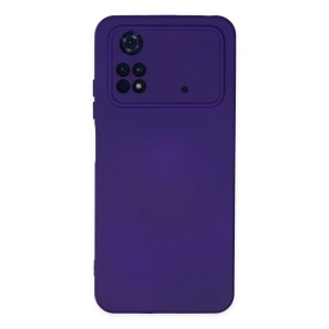 Xiaomi Poco M4 Pro 4G Kılıf Nano içi Kadife Silikon - Mor
