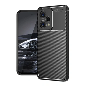 Xiaomi Poco X5 5G Kılıf Auto Focus Karbon Kapak - Siyah