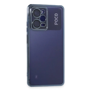 Xiaomi Poco X5 Pro 5G Kılıf Lensli Silikon - Açık Mavi