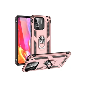 Xiaomi Redmi 10C Kılıf Sofya Yüzüklü Silikon Kapak - Rose